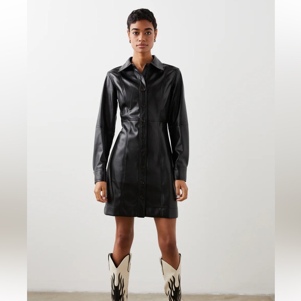 Rails - Faux Leather Ruby Dress